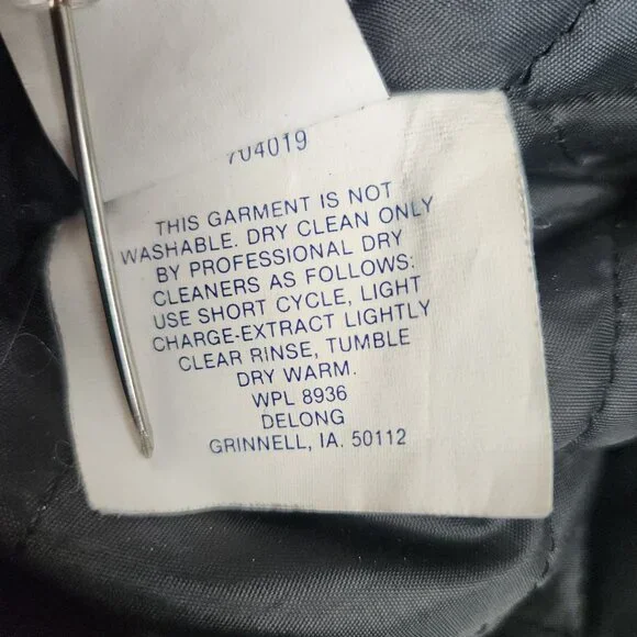 Vintage Bomber Varsity Jacket Men's Large Two Toned Wool 90's Quilted Gorpcore - Picture 12 of 14